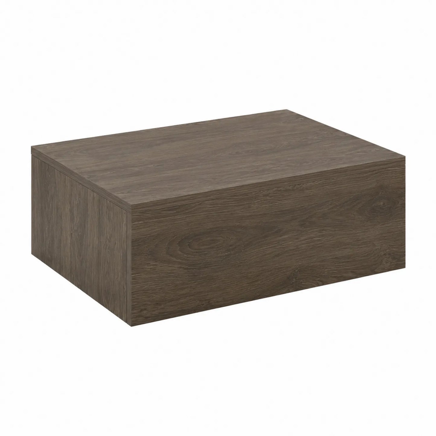 Wandmontierter Nachttisch MDF Eichebraun 40x30x15 cm