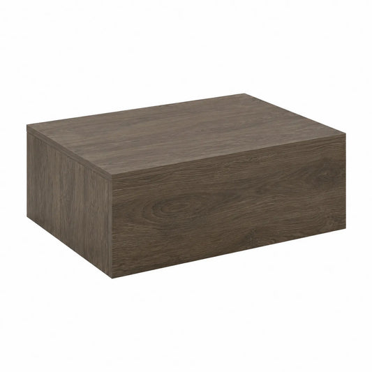 Wandmontierter Nachttisch MDF Eichebraun 40x30x15 cm